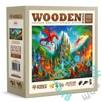 Wooden City 1010 db-os fa puzzle - Fantázia kastély (NB0811-XL)