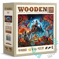 Wooden City 1010 db-os fa puzzle - Halloween-i kastély (NB0814-XL)