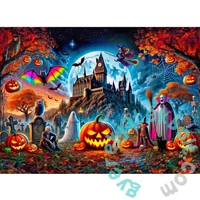 Wooden City 1010 db-os fa puzzle - Halloween-i kastély (NB0814-XL)