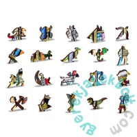 Wooden City 1010 db-os fa puzzle - Könyvespolc (NB1010-0128-XL)