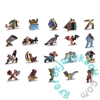 Wooden City 1010 db-os fa puzzle - Múzeumi könyvespolc (NB1010-0136-XL)