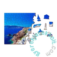 Wooden City 1010 db-os fa puzzle - Santorini, Görögország  (NB1010-0118-XL)