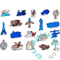 Wooden City 1010 db-os fa puzzle - Santorini, Görögország  (NB1010-0118-XL)