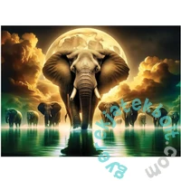 Wooden City 2000 db-os fa puzzle - Elefántok álmai (EX2000-0034-XXL)