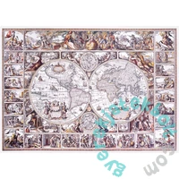 Wooden City 505 db-os fa puzzle - A felfedezések korának térképe (NB505-0101-L)