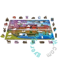 Wooden City 505 db-os fa puzzle - Byodo-In templom, Kyoto, Japán (NB505-0123-L)