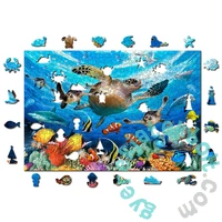 Wooden City 505 db-os fa puzzle - Élet az óceán mélyén (NB505-0105-L)