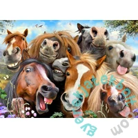 Wooden City 505 db-os fa puzzle - Lovak szelfi (NB505-0015-L)