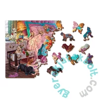 Wooden City 505 db-os fa puzzle - Pajkos kutyakölykök (NB505-0135-L)