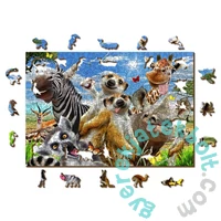 Wooden City 505 db-os fa puzzle - Üdvözöljük Afrikában (NB505-0017-L)