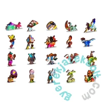 Wooden City 505 db-os fa puzzle - Utazós könyvespolc (NB505-0132-L)