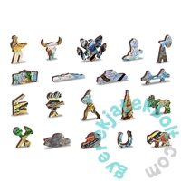 Wooden City 505 db-os fa puzzle - Vasút (NB505-0055-L)