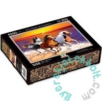 Wooden City 4000 db-os fa puzzle - Vadlovak a tengerparton (AN4000-0804-XXXL)