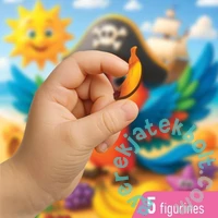 Wooden City 20 db-os fa puzzle - Kalóz papagáj (CH99052-SV)