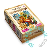 Wooden City 20 db-os fa puzzle - Horgász kalandok (CH99055-SV)