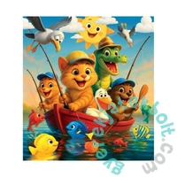 Wooden City 20 db-os fa puzzle - Horgász kalandok (CH99055-SV)