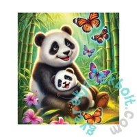 Wooden City 20 db-os fa puzzle - Pandák és pillangók (CH99057-SV)