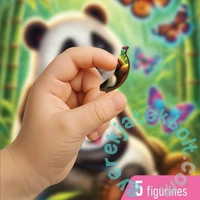 Wooden City 20 db-os fa puzzle - Pandák és pillangók (CH99057-SV)