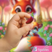 Wooden City 20 db-os fa puzzle - Bájos rókacsalád (CH99058-SV)