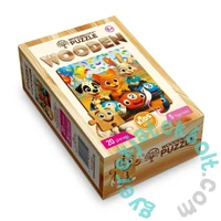 Wooden City 20 db-os fa puzzle - Vidám futam (CH99060-SV)