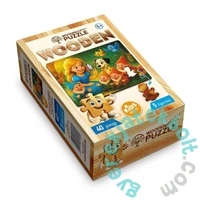 Wooden City 40 db-os fa puzzle - A hercegnő és a törpék (CH99128-MH)