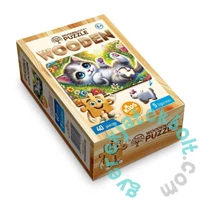Wooden City 40 db-os fa puzzle - Kedves cica (CH99130-MH)
