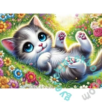 Wooden City 40 db-os fa puzzle - Kedves cica (CH99130-MH)