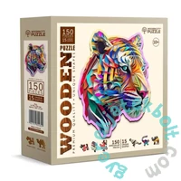 Wooden City 150 db-os fa puzzle - Színes tigris (HE0169-M)