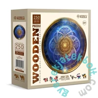 Wooden City 250 db-os fa puzzle - Kék zodiákus (HE0182-L)