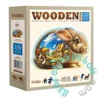 Wooden City 150 db-os fa puzzle - Nyuszi (HE0201-M)