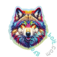 Wooden City 150 db-os fa puzzle - Szivárvány farkas (HE0205-M)