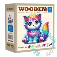 Wooden City 75 db-os fa puzzle - Fantázia cica (HE0206-M)