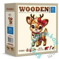 Wooden City 50 db-os fa puzzle - Erdei barát (HE0209-M)