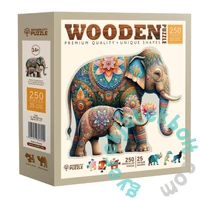 Wooden City 250 db-os fa puzzle - Előkelő elefántok (HE0313-L)