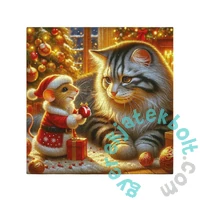 Wooden City 250 db-os fa puzzle - Cica és egér (HE0317-L)