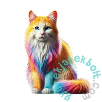 Wooden City 250 db-os fa puzzle - Szivárványos cica (HE0319-L)