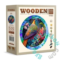 Wooden City 505 db-os fa puzzle - Színpompás madár (HE0500-XL)