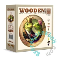 Wooden City 505 db-os fa puzzle - Szerelmes békák (HE0501-XL)