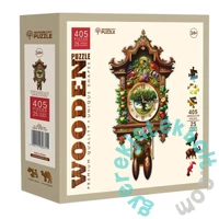 Wooden City 405 db-os fa puzzle - Kerti kakukkos óra (HE0507-XL)