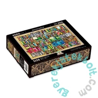 Wooden City 4000 db-os fa puzzle - Könyvespolc (LB4000-0128-XXXL)