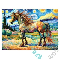 Wooden City 150 db-os fa puzzle - Művészi ló (NB0601-M)