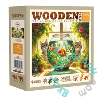 Wooden City 505 db-os fa puzzle - Cicák és halak (NB0700-L)