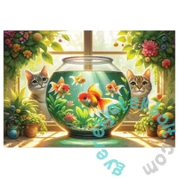 Wooden City 505 db-os fa puzzle - Cicák és halak (NB0700-L)