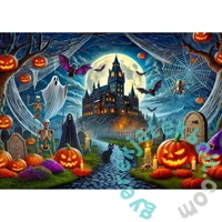 Wooden City 1010 db-os fa puzzle - Halloween kastély (NB0812-XL)