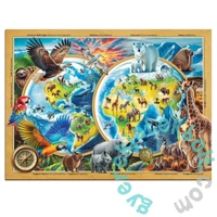 Wooden City 1010 db-os fa puzzle - A Föld élővilága (NB0820-XL)