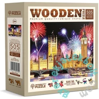 Wooden City 505 db-os fa puzzle - London éjjel (NB505-0006-L)