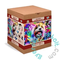 Wooden City 505 db-os fa puzzle - Pop Art Yorkshire terrier (NB505-0125-L)