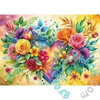 Yazz 1000 db-os puzzle - Flower Heart (3885)