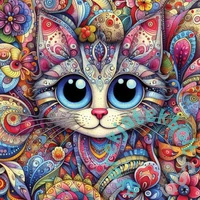 Yazz 1023 db-os puzzle - Big Eyed Cat (3892)