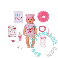 Baby Born Emma, interaktív játékbaba kiegészítőkkel, élethű funkcióval, 43 cm (834800)